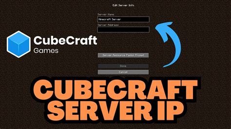 Cubecraft server ip  You'll